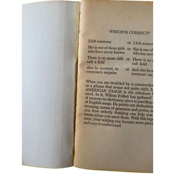 Modern American Usage Paperback Book 1974 English Language - Picture 4 of 15